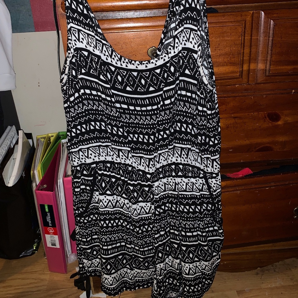 Black and White Romper